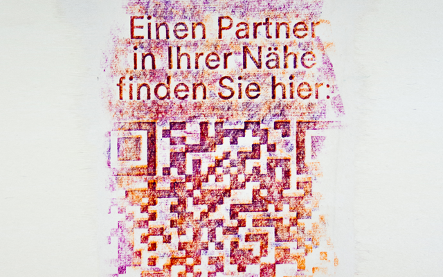 Beispiel einer Frottage